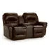 Bodie Double Reclining Leather Console Loveseat (+3 leathers) - ED-FURNITOPIA